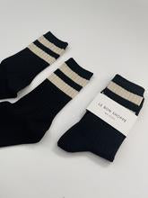Load image into Gallery viewer, Her Varsity Socks - Black
