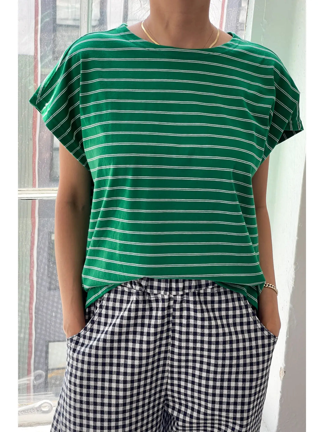 Le Bon Shoppe Chérie Tee  - Green / White