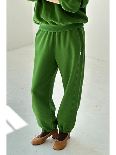 Le Bon Shoppe French Terry Balloon Pants. - Avocado