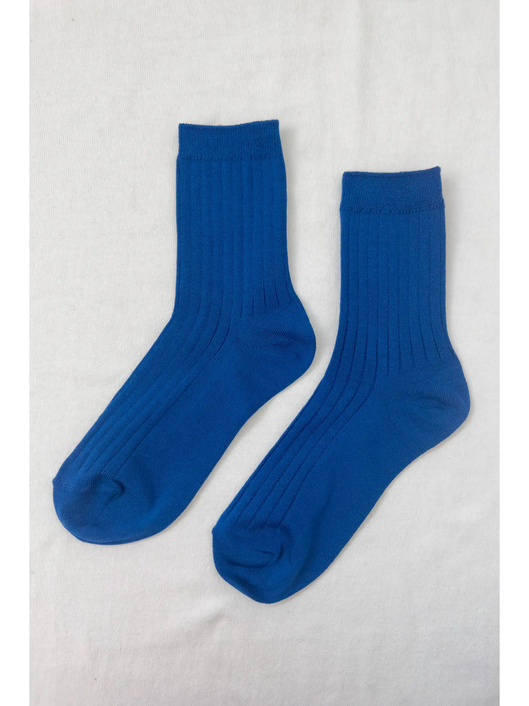 Her Socks - Mercerized Combed Cotton Rib - COBALT