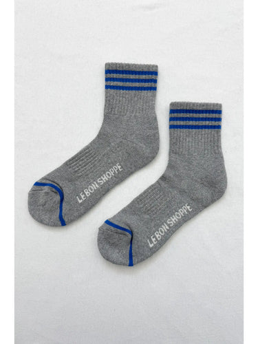 Le Bon Shoppe Color Block Girlfriend Socks  - Black Coffee
