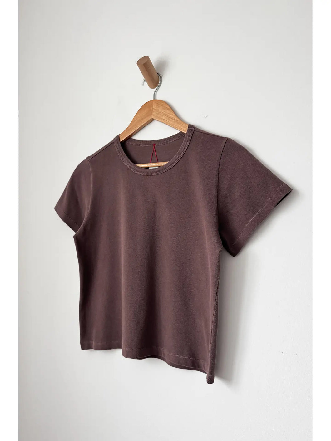 Le Bon THE LITTLE BOY TEE - Espresso