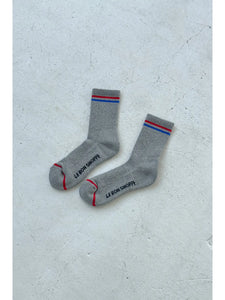 Le Bon Boyfriend Socks - True Grey
