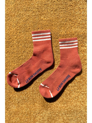 Le Bon Girlfriend  Socks - Terracotta