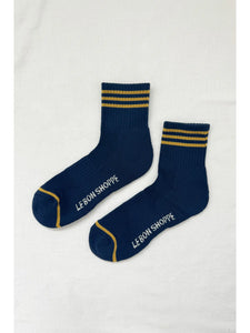 Le Bon Girlfriend  Socks - NAVY