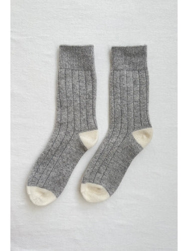 Classic Cashmere Socks - Grey Melange