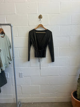 Load image into Gallery viewer, Vintage Black and Gold Sparkly Top