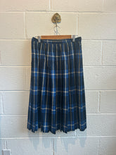 Load image into Gallery viewer, Vintage Navy Plaid Skirt