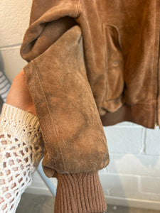Vintage Suede Brown Suede Polo By Ralph Lauren Jacket