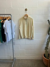 Load image into Gallery viewer, Pre-loved Ermenegildo Zegna Half Zip Cream Sweater