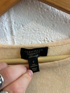 Vintage Cream Cashmere Pullover Sweater