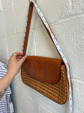 Load image into Gallery viewer, Vintage Brown Woven Brahmin Purse