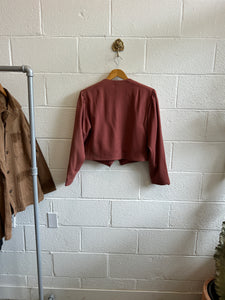 Vintage Button Down Cropped Jacket