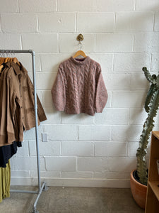 Vintage Cable Knit Chunky Sweater