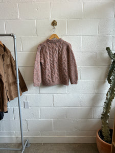 Vintage Cable Knit Chunky Sweater