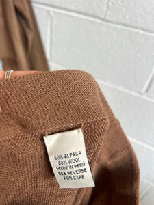 Vintage Brown Knit Skirt