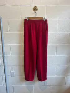 Vintage St. John Red Knit Pants