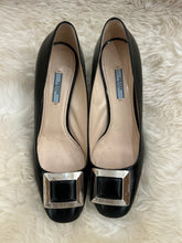 Load image into Gallery viewer, Pre-Loved Prada Buckle Heels