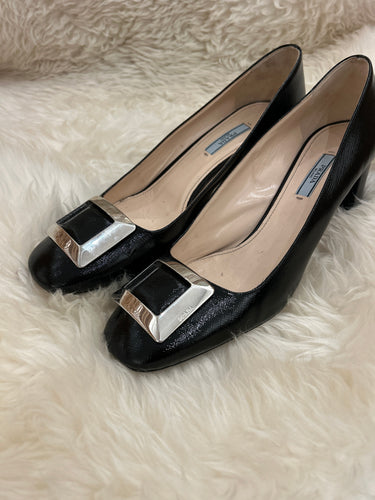 Pre-Loved Prada Buckle Heels