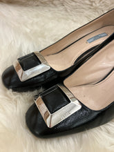 Load image into Gallery viewer, Pre-Loved Prada Buckle Heels