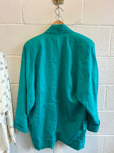 Load image into Gallery viewer, Vintage Turquoise I. Magnin Blazer Jacket