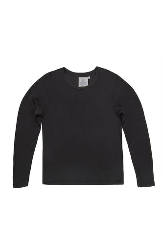 JUNGMAVEN Bishop 100% Hemp Long Sleeve Tee - BLACK