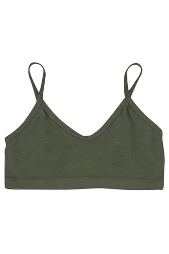 JUNGMAVEN BRALETTE - Olive Green