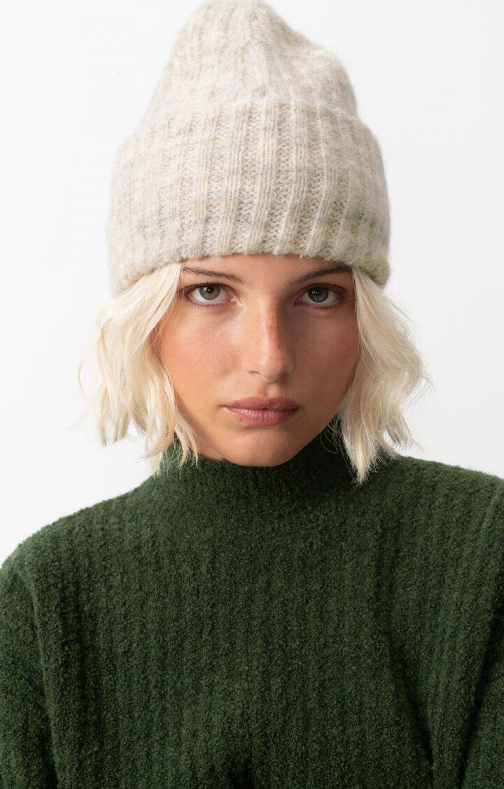 American Vintage Unisex's Beanie East - MELANGE POWDER SNOW