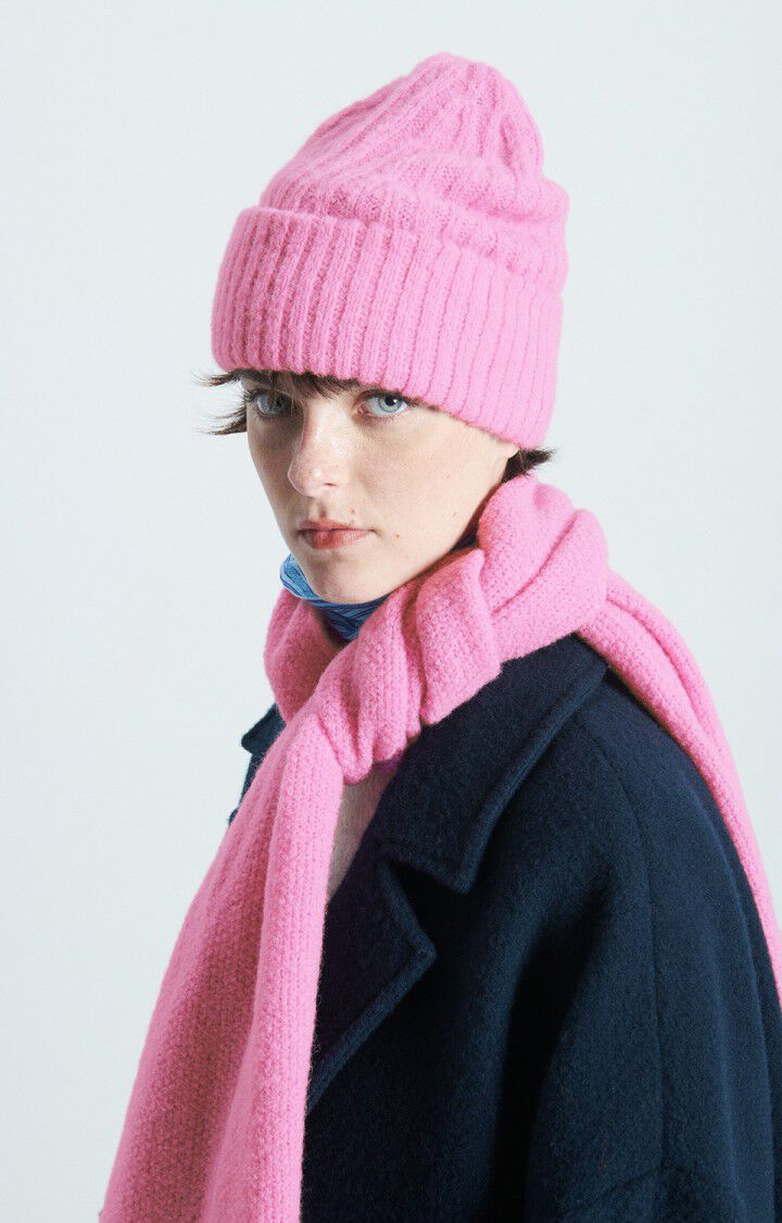 American Vintage Unisex's Beanie East -  BUBBLE PINK MARLED