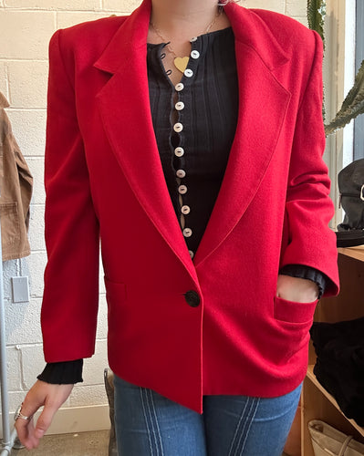 Vintage Red Blazer
