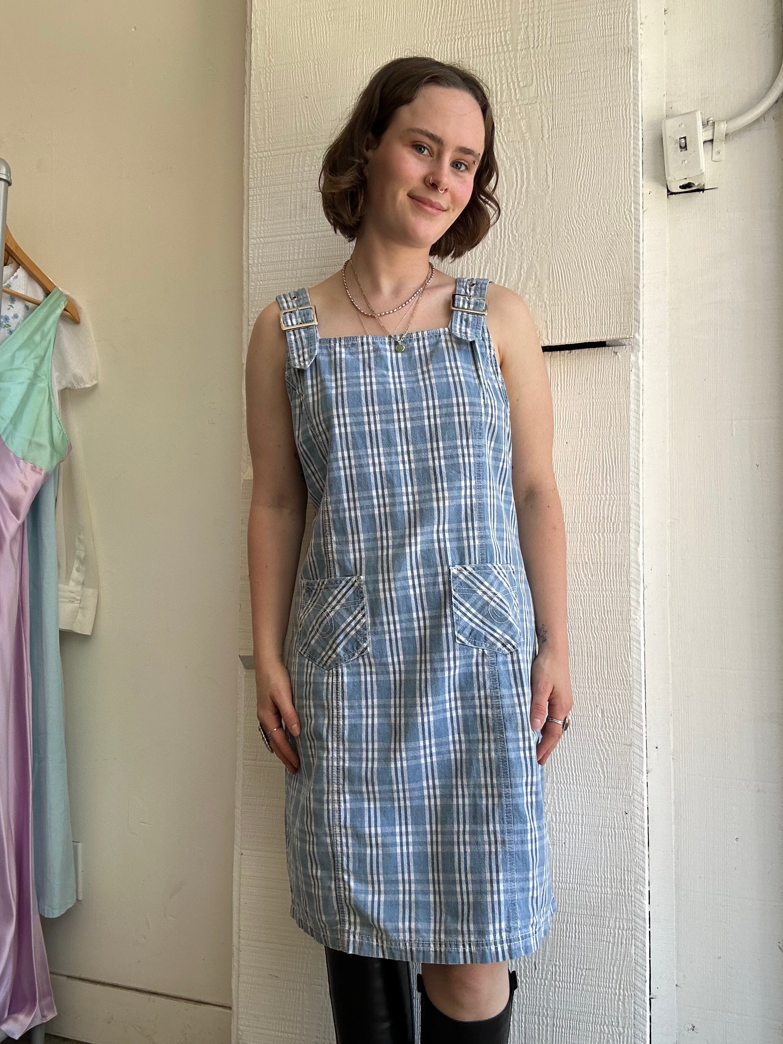 Vintage Blue Jumper Dress – Emma's Shop