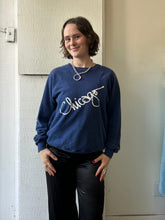 Load image into Gallery viewer, Vintage Navy Chicago Crewneck Sweatshirt