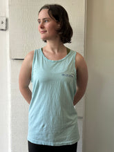 Load image into Gallery viewer, Vintage Well Worn Cat House Blue Tank