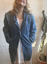 Load image into Gallery viewer, Vintage Denim Collared Jacket Coat