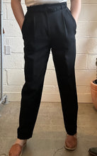 Load image into Gallery viewer, Vintage Black Gianni Sport Trousers