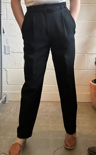 Vintage Black Gianni Sport Trousers