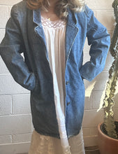 Load image into Gallery viewer, Vintage Denim Collared Jacket Coat