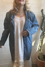 Load image into Gallery viewer, Vintage Denim Collared Jacket Coat