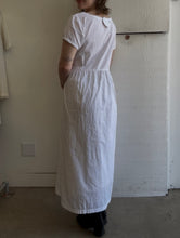 Load image into Gallery viewer, White Cotton Floral Sun Dress