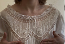Load image into Gallery viewer, Antique White Lace Night Dress