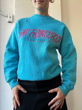 Load image into Gallery viewer, Vintage Blue San Francisco Crew Neck Sweatshirt