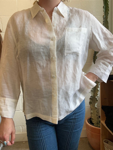 Vintage White Button Down