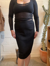 Load image into Gallery viewer, Vintage Black Knit Skirt