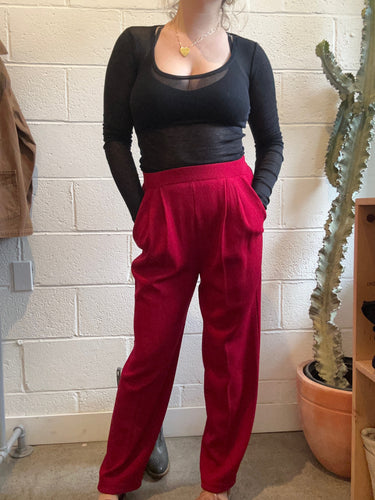Vintage St. John Red Knit Pants