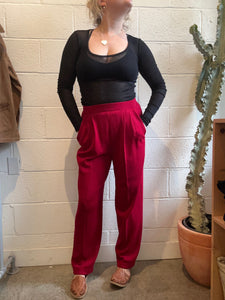Vintage St. John Red Knit Pants