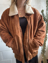 Load image into Gallery viewer, Vintage Lee Bomber Jacket w/Removable Collar