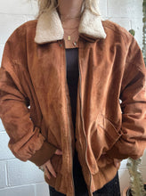 Load image into Gallery viewer, Vintage Lee Bomber Jacket w/Removable Collar