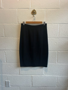 Vintage Black Knit Skirt