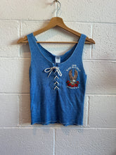 Load image into Gallery viewer, Vintage Black Hills Rally Blue Tie Tank