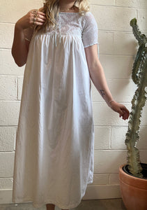 Vintage Antique White Cotton Crochet Dress